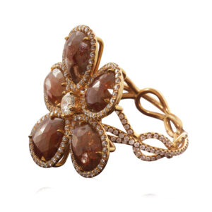 Cognac Diamond Ring