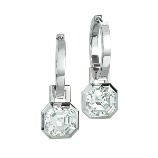Silverhorn - Asscher cut diamond earrings