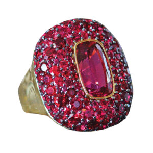 large gemstone ring silverhorn jewelers