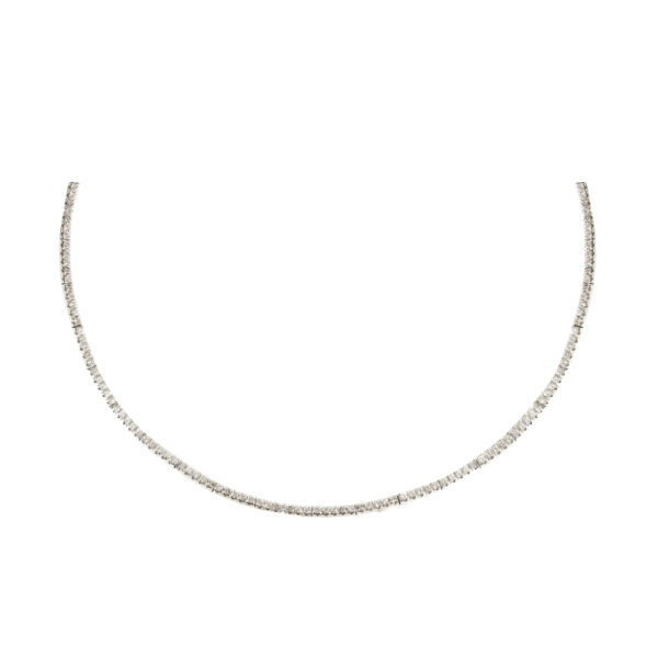 Silverhorn diamond collar necklace