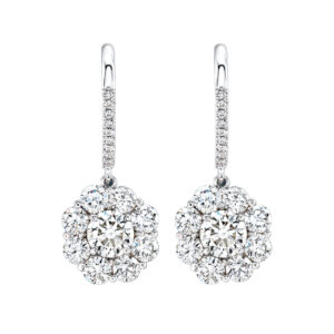 Silverhorn diamond drop earrings
