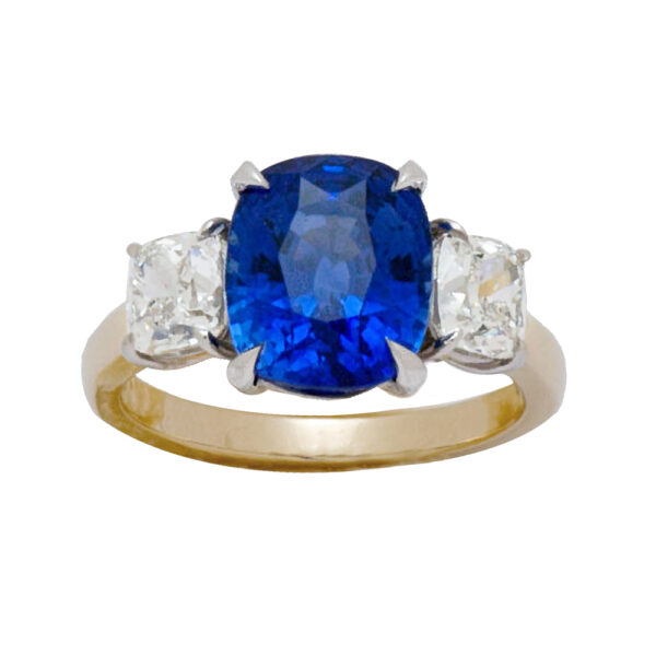 Silverhorn sapphire and diamond ring