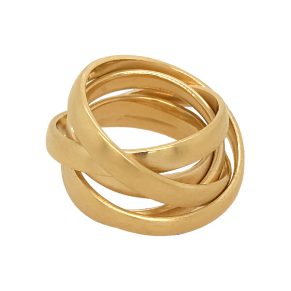 Silverhorn Continuous band of gold ring
