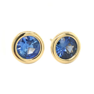 Silverhorn Sapphire and gold earrings