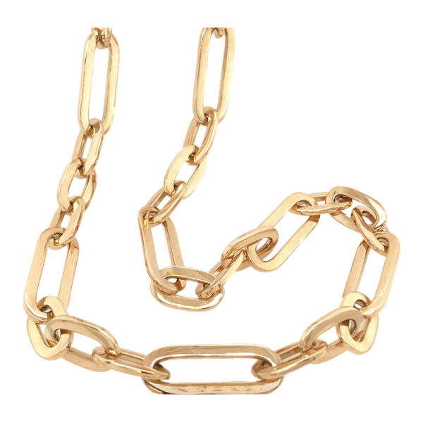 Silverhorn gold link chain necklace