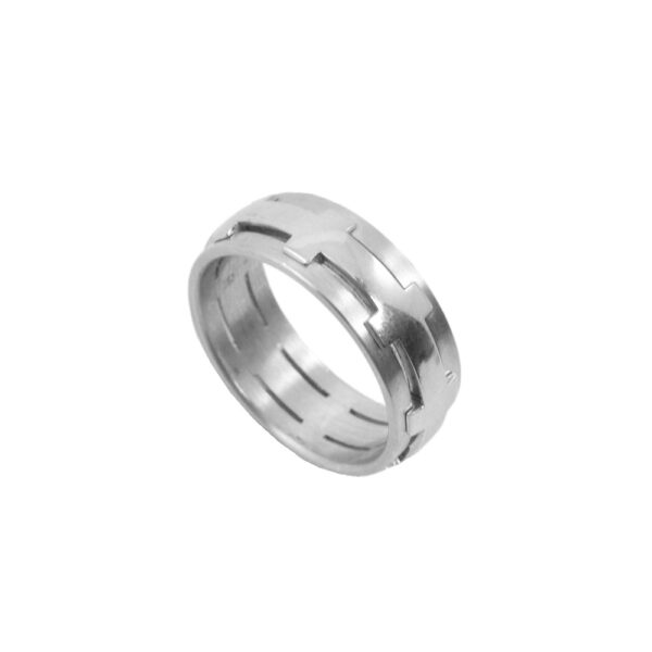 Silverhorn mens ring