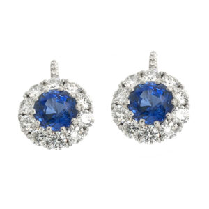 Silverhorn sapphire earrings