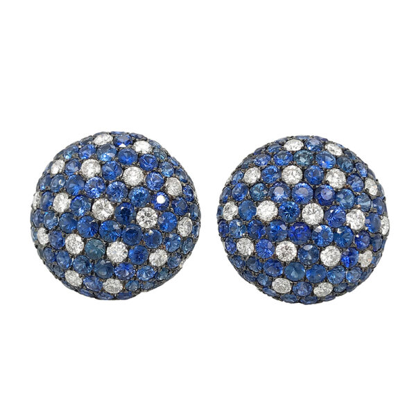 Silverhorn Sapphire Stud Earrings