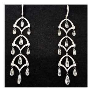 silverhorn diamond chandelier earrings
