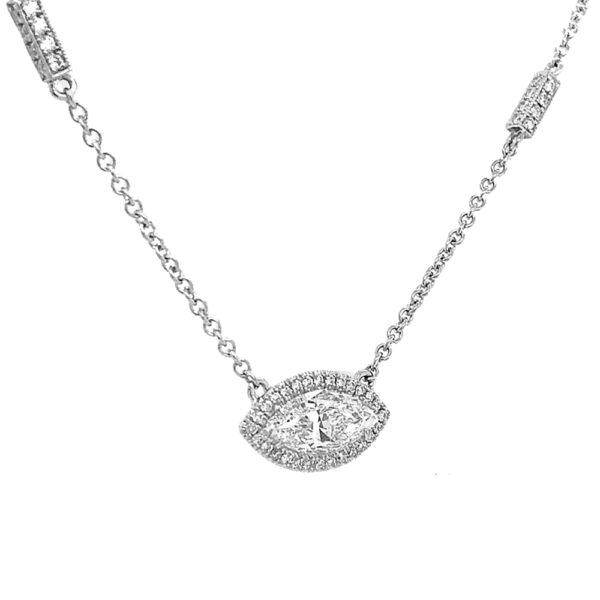 Silverhorn Jewelers marquise shaped diamond pendant