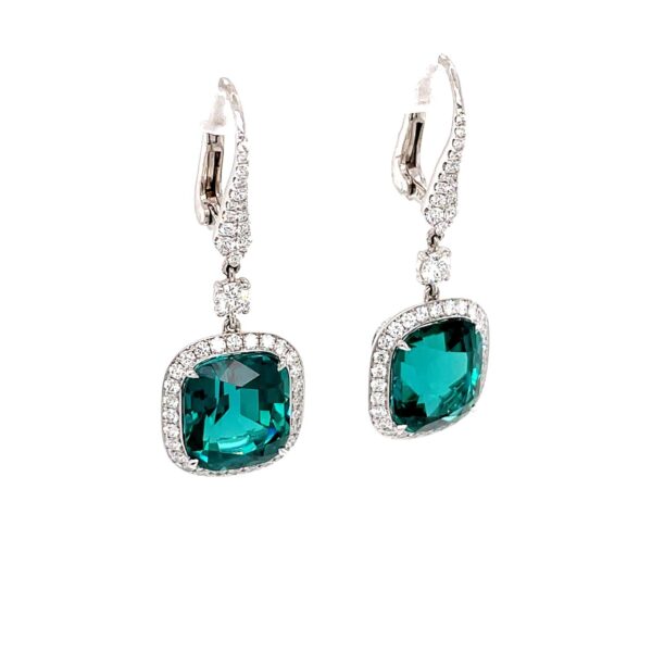 Indicolite Tourmaline Earrings