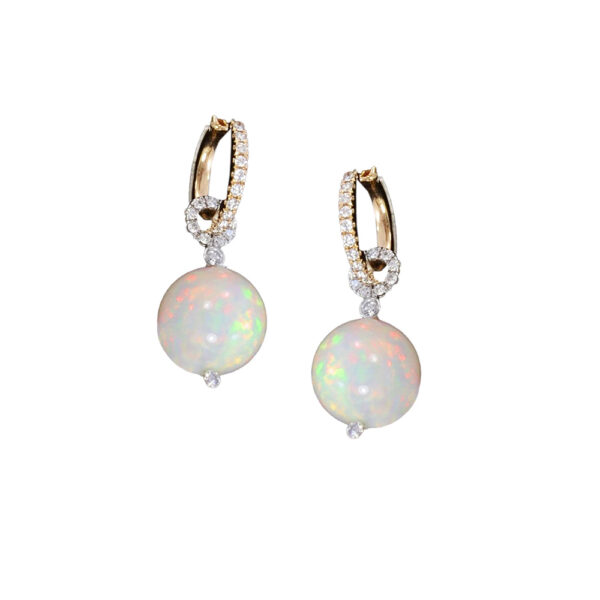 Silverhorn Jewelers Ethiopian opal drop earrings