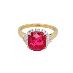 Silverhorn Jewelers pink spinel diamond ring