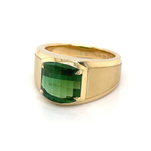 Silverhorn Jewelers emerald gold mens ring