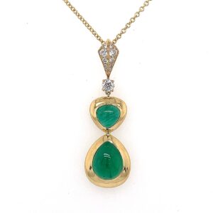 Emerald Cabochon Pendant