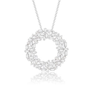 Silverhorn Jewelers circular diamond pendant necklace