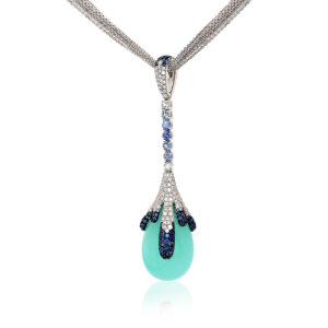 Silverhorn Jewelers diamond teardrop necklace