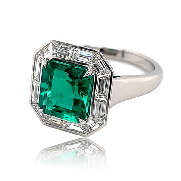 Silverhorn Jewelers emerald diamond ring