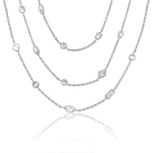 Silverhorn Jewelers triple layer diamond necklace