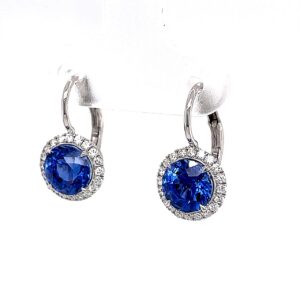 Sapphire Dangle Drops Earrings