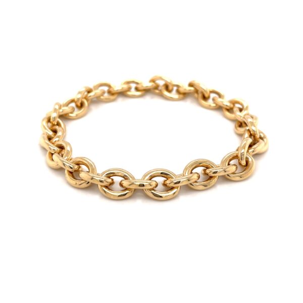 18 karat gold link bracelet