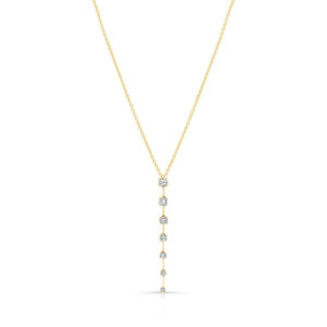 18 karat yellow gold diamond pendant